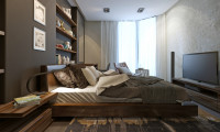 Спальня в квартире на ул. Пырьева