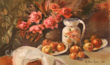 Альбом картин "Натюрморты с цветами". М.Г. Тиме-Блок